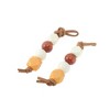 Unique Bargains Zebra Pattern Beads Shoelace Charms 1 Pair - 4 of 4