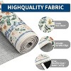 homfan Washable Runner Rug for Hallway Floral Print Kitchen Runner with Non-Slip Backing, Non-Shedding Low Pile Accent Rug - 4 of 4
