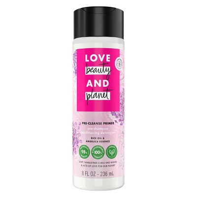 Love Beauty and Planet Rice Oil and Angelica Essence Curls and Waves Pre-Cleanse Primer Treatment - 8 fl oz