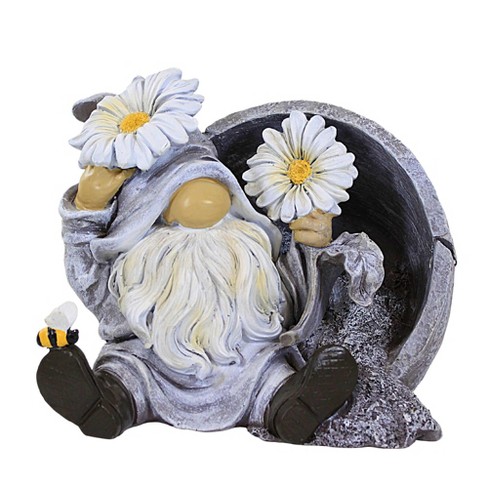 Resin Bumblebee & Flower Gnome 3 Asstd. – Primitive Renditions