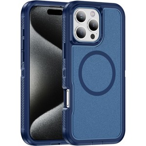 Nakedcellphone Tough Case for iPhone 16 Pro Max Phone - Dual Layer Cover, Anti-Fingerprint, Compatible with MagSafe - 1 of 4