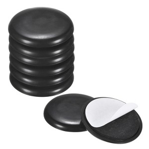 Unique Bargains Round Self-Adhesive EVA Foam Furniture Sliders Floor Protectors Black - 1 of 4