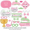Big Dot of Happiness Golf Girl - Pink Birthday Party or Baby Shower Photo Booth Props Kit - 20 Count - 2 of 4