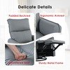 Sapphtopaz Leather Accent Chair Glider Rocking Recliner Chair Rocking Chair Modern Armchair Comfy Chair for Bedroom, Living Room - 3 of 4