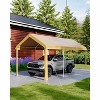 Coucheta Heavy Duty Carport, Portable Heavy Duty Garage Shelter&Powder Coated Steel Frame, Waterproof UV-Resistant Triple-Layer Tarp, Garage Tent - 2 of 4