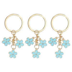 Unique Bargains Cute Flower Women Gifts Pendant Keychain for Purse Decor - 1 of 4