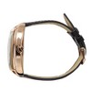 Peugeot Mens Vintage 49mm x 38mm Rose Gold Tonneau Shaped Watch with Black Leather Band - 3 of 4