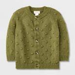 Baby Bobble Sweater Cardigan Sweater - Cat & Jack™ Olive Green
