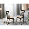 East West Furniture,Capri slat back Chair for dining room with Fabric Seat - 2 of 3