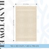 White Classic Luxury 100% Cotton Hand Towels Set of 6 - 16x30" - 3 of 4