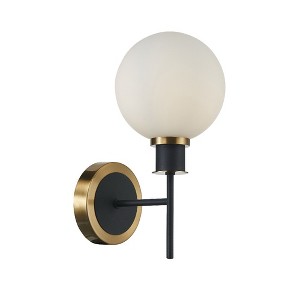 Artcraft Lighting Gem 1 - Light Sconce in  Black/Brushed Brass - 1 of 4