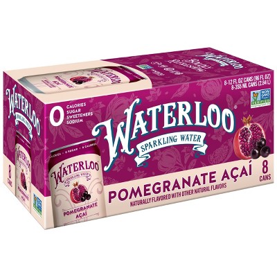 Image of Waterloo Pomegranate Acai Sparkling Water - 8pk/12 fl oz Cans