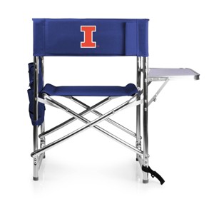 NCAA Illinois Fighting Illini Portable Camp Chair with Side Table - 1 of 4