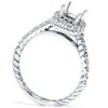 Pompeii3 5/8ct Braided Engagement Ring Setting 14K White Gold - 3 of 4