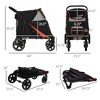 Gulches Pet Strollers: Black 1-Click Foldable Stroller for Medium to Large Dogs - 3 of 4