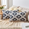 REGALWOVEN Geometric Pattern Soft Short Plush Decorative Throw Pillow Covers for Sofa Bedroom Living Room 2 Pcs - 2 of 4