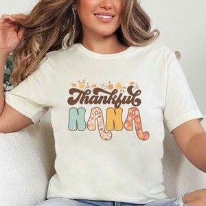 Simply Sage Market Thankful Nana Floral Short Sleeve Tee - 1 of 4