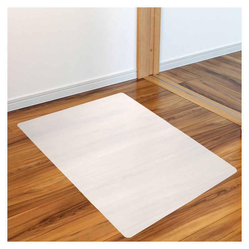 30&#34;x47&#34; Polypropylene Anti Slip Rectangular Chair Mat for Hard Floors White - Floortex, 5 of 9