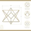 Cheung's Eclipta Golden Metal Octagram Table Decor Large - 2 of 4
