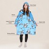 Tirrinia Women Printed Oversized Fleece Wearable Blanket Hoodie Sweatshirt Soft Cozy Gift Wife Woman - 2 of 4