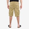 X RAY Men's Belted 12.5" Inseam Knee Length Cargo Shorts (plus size shorts in available) - 2 of 4
