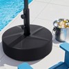 Tangkula 20" Outdoor Umbrella Base Patio Umbrella Weighted Base w/3 Adapters fit 1.89"/1.5"/1.42" Poles - 2 of 4