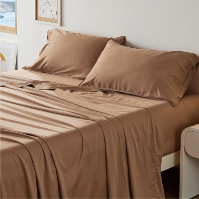 Cooling Sheets - Lyocell Cotton Sheet Set, GentleSoft™, Silky & Breathable Eucalyptus Bed Sheets with Deep Pocket