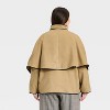 Women's Faux Wool Scarf Coat - A New Day™ Light Brown - 2 of 3