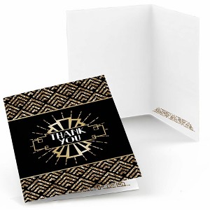 Big Dot of Happiness Roaring 20's - 1920s Art Deco Jazz Party Thank You Cards (8 count) - 1 of 4