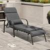 Crestlive Products Chaise Lounge Chair Outdoor with Cushion & Pillow Adjustable 5 Position Pool Recliner - image 3 of 4