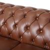 NicBex 78.75 Inch Morden 3-Seater PU Sofa Couch with Wood Legs for Living Room,Office,Apartment - 4 of 4