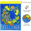 Magnolia Garden Welcome Lemons 29 x 42 Blue Polyester Outdoor Hanging Flag - 2 of 2