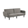 Royal Hampton Fold Out Futon Sofa Bed, Light Gray, Retro Channel Tufted Back - 2 of 4