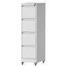 Anybear 4 Drawer Metal Locking Vertical File Cabinet on Wheels for Home & Office - 2 of 4