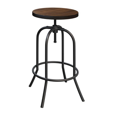 Hastings Home Adjustable-Height Backless Swivel Bar Stool