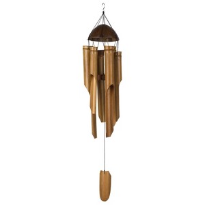 Woodstock Windchimes Half Coconut Bamboo Chime  Wind Chimes For Outside  Wind Chimes For Garden  Patio  and Outdoor DÃƒÂ©cor  25"L - 1 of 4