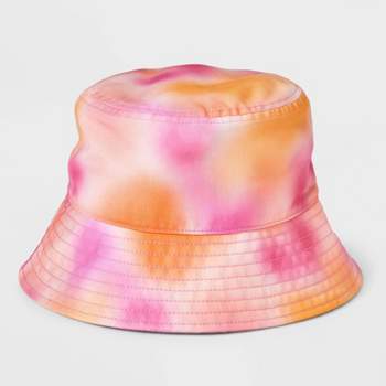 Girls' Tie Dye Bucket Hat - Cat & Jack™ Pink/Orange