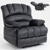 KWPZQEB Large Manual Recliner Chair, Lay Flat Recliner, Extra Wide Recliners, Recliner with Ergonomic Backrest & Seat Depth for Living Room - 4 of 4