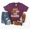 The Juniper Shop SmileyWorld Have The Day You Deserve Groovy Youth Short Sleeve Tee - 3 of 4