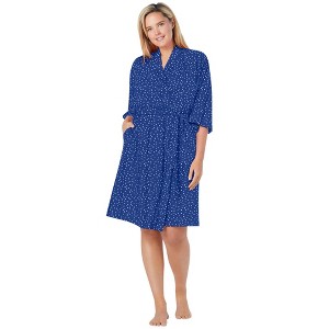Dreams & Co. Plus Size Cooling Robe - 1 of 4