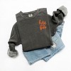 Simply Sage Market Women's  Garment Dyed Graphic Sweatshirt Embroidered Hey Boo Mini - 3 of 4