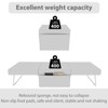 CAVINAS 72.8" Foldable Sleeper Ottoman with Adjustable Headrest,2-in-1 Convertible Sofa Bed with Side Pockets,Futon Couch with 550lbs Max - 4 of 4