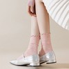 Anna-Kaci 6pk Women's Polka Dot Ankle Socks with Ruffled Cuffs - 3 of 4
