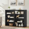 PDTEND Multi-Functional 8-Layer Bookcase with Adjustable Shelves - Detachable into Two 4-Layer Storage Racks for Home & Office - 3 of 4