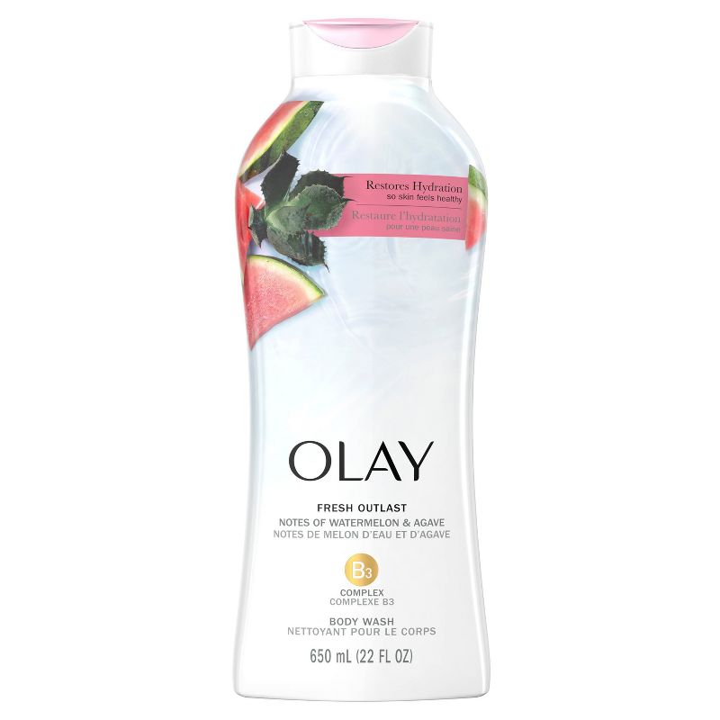 Olay Fresh Outlast Body Wash - Watermelon &#38; agave - 22 fl oz, 1 of 9