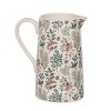 Transpac Dolomite Holiday Branches Pitcher 120oz Multicolor Ceramic Beverage Server for Christmas Tabletop Decor - 3 of 3