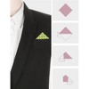 INSPIRE CHIC Men's Polka Dots Business Tuxedo Wedding Pocket Squares Handkerchief - 3 of 4