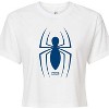 Women's - Marvel - Spider-man Logo Cropped Graphic T-Shirt - 2 of 4