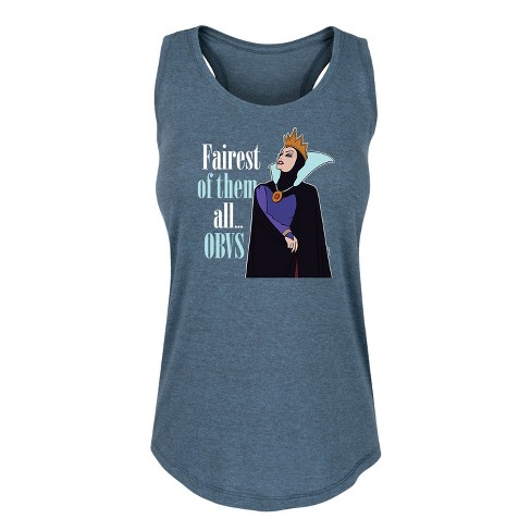 Women's - Disney Princess - Fairest of Them all Obvs Graphic Racerback Tank - image 1 of 4