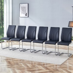 NicBex Dining Chairs Set of 2/4/6,Modern Kitchen Chairs with High Backrest and Metal Legs for Living Meeting Room,Bedroom - 1 of 4